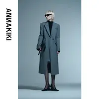 张千万 x ANNAKIKI年度限時破价！//立体收腰廓形大衣3E1B1749H500
