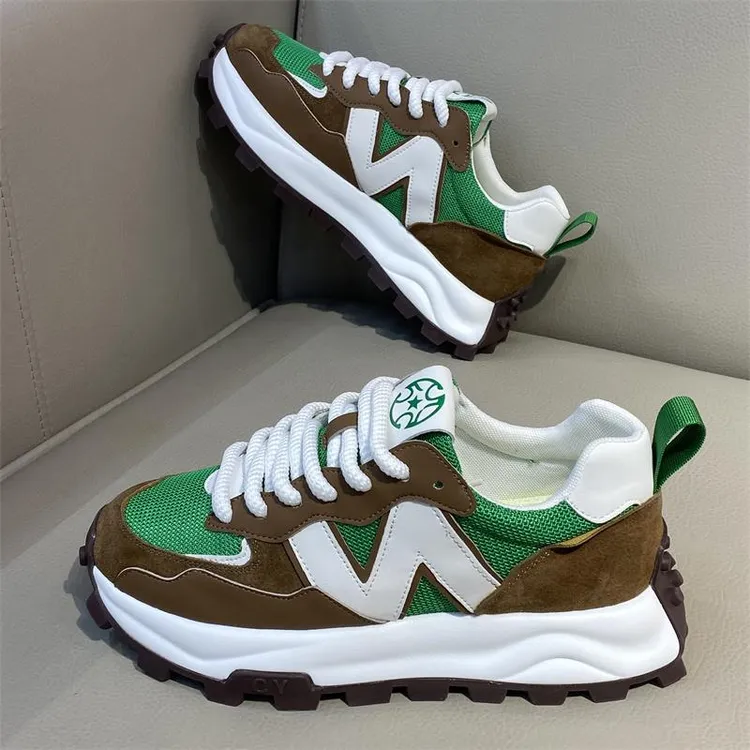 男鞋2025秋冬新款阿甘鞋男款休闲运动鞋潮流百搭厚底增高老爹鞋男