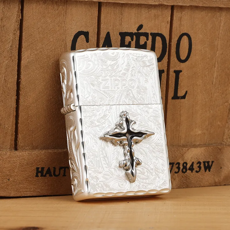 zippo打火机【十字架】贴章防风送男朋友礼物DYJ1