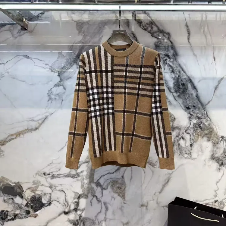 【VanJazny】QC高端男士潮流百搭时尚简约休闲潮流羊毛衫13256