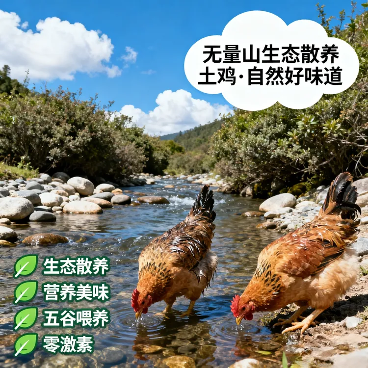 （日龄400天以上）云南大理无量山生态散养老母鸡 包冰率不含冰