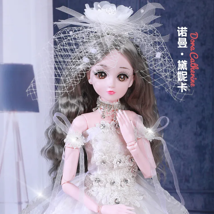 60厘米洋娃娃诺曼·黛妮卡公主 眨眼版唱歌音乐女孩玩具