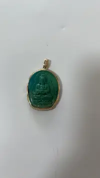 绿松石18k金配饰吊坠