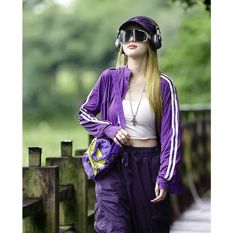 DIDORSSBO夏季女款运动骑行凉感防紫外线UPF50+立领防晒衣5817