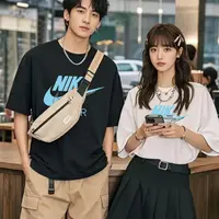 支持鉴定重磅新疆长绒棉短袖圆领云柔水光T打底衫男女纯棉T恤083