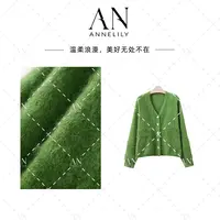 ANNELILY安琪琪【可莱】新款上新重工针织毛衣开衫外套AW2509149