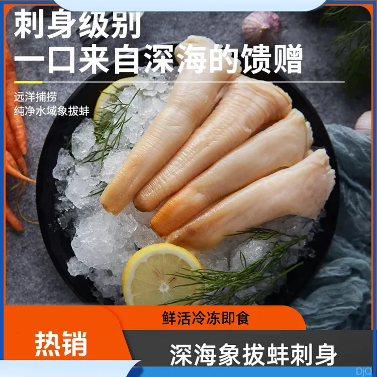 深海象拔蚌鲜活冷冻 刺身即食切片新鲜冷冻