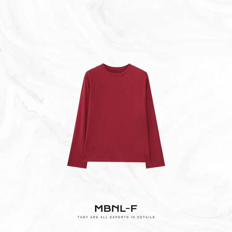 MBNL-F ”绯简主义“极简宽松圆领定染长袖T恤 秦磊XM-XSY7067