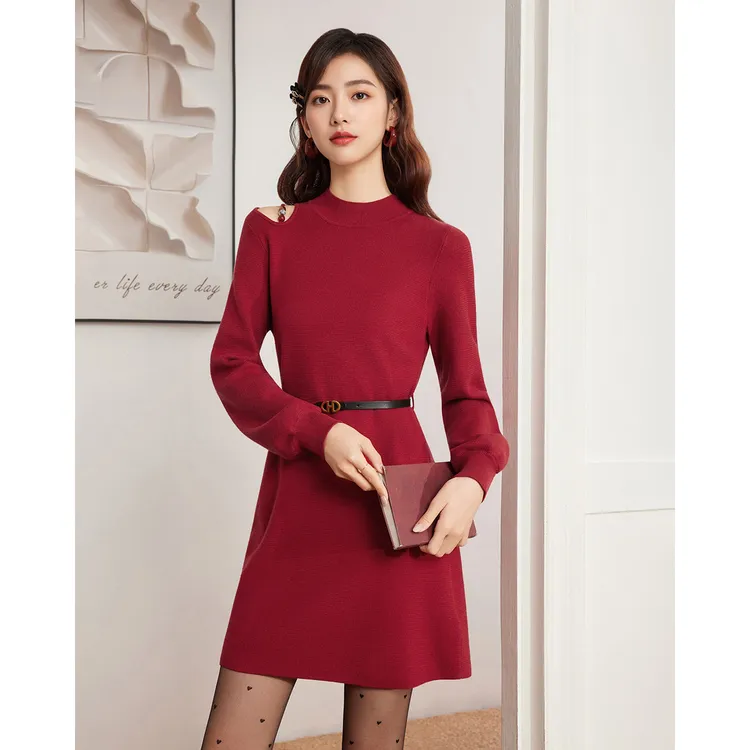 IEF/爱依服2025新款冬季时尚百搭显瘦气质洋气中长裙