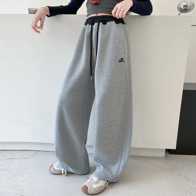 女童休闲裤直筒百搭春秋儿童裤子时髦洋气宽松卫裤秋季韩版中大童