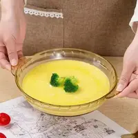 琥珀色8英寸向日葵餐盘两只直径23.5cm