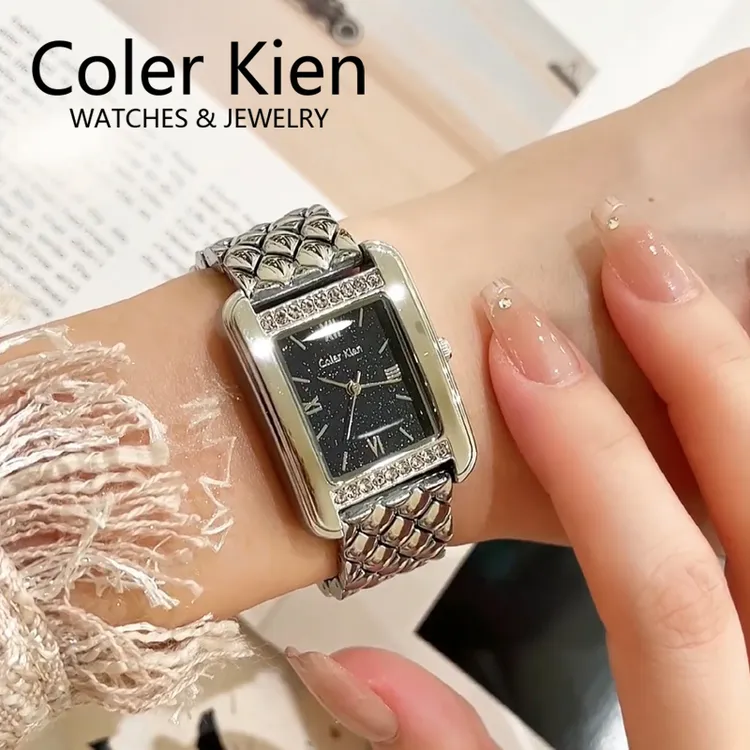 ColerKien【璀璨满天星】送女友送老婆爆款百搭防水方形时尚手表女