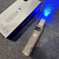 【1台】高端聚光蓄电款带显示屏带钻美甲一字灯（3w）