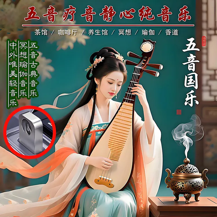2025五音疗音静心纯音乐便携小巧车载U盘古典茶室冥想瑜伽轻音乐