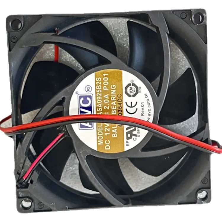 美国12V9CM暴力散热风扇改装封胶防水双滚珠超大风量散热风扇