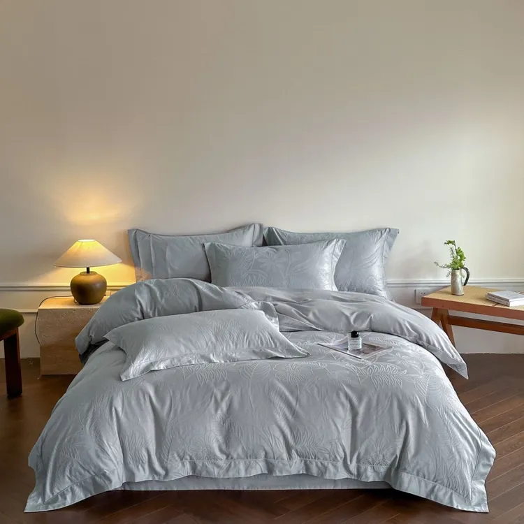【陌上花开】加大尺寸贡缎被罩舒适透气羽绒亲肤被罩四季可用床品