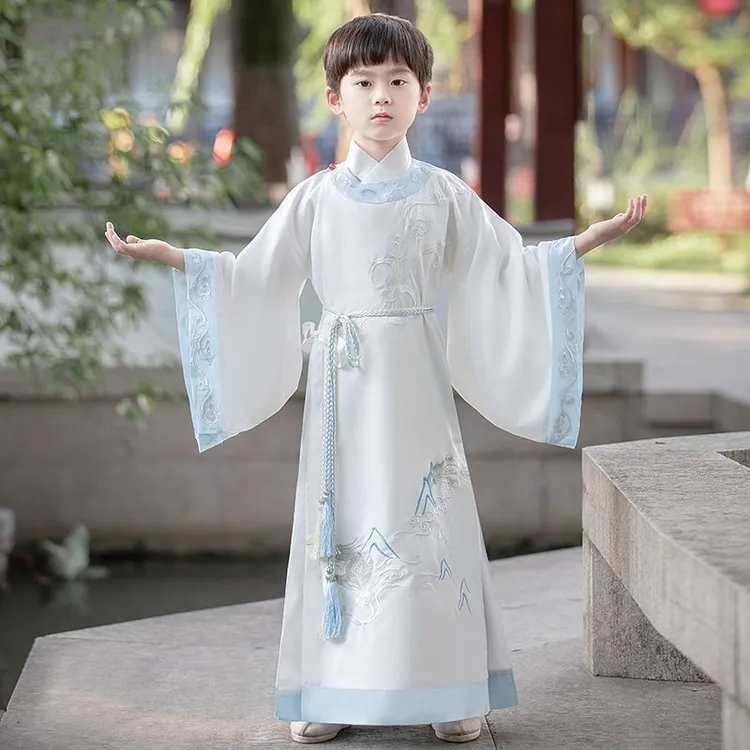 新款儿童演出服宋朝春秋夏季男童儿童男古装儿童汉服汉服国风