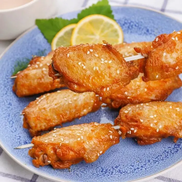 奥尔良鸡翅中500g烤翅烧烤食材小吃冷冻半成品 包冰率10%以内