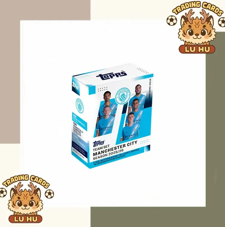 Tops 25-26 曼城 team set 队盒 足球球星卡盲盒(默认代拆）