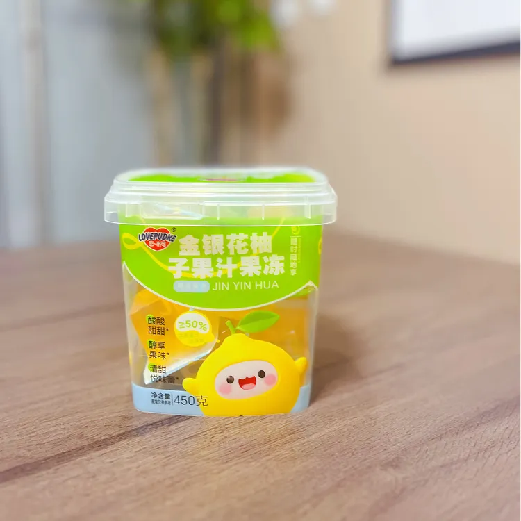 FL 金银花柚子果汁果冻 酸酸甜甜 浓浓果香 450克