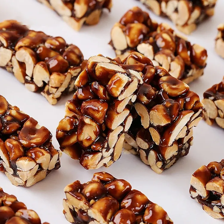 花生榛子黑巧脆 传统糕点独立包装健康解馋休闲零食D