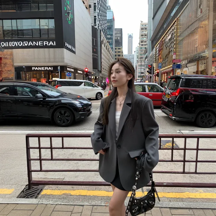 2025西装外套女春秋高级感百搭气质休闲西服