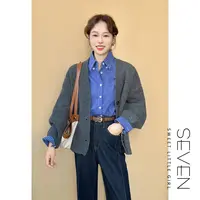 三纽暖秋⑦七七146小个子早秋新款百搭毛衣外套女士针织开衫小美说