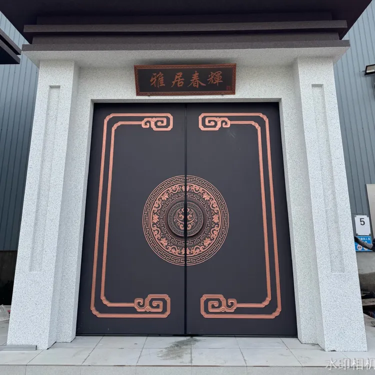 新中式风庭院大门 外农村大门 农村自建房别墅大门