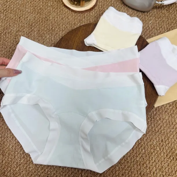 新品孕妇专用中腰内裤透气无痕棉档加长档内裤春夏早秋适用纯棉款