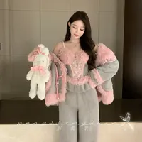 彭裳裳【雾岛听风】冬装上新女士睡衣保暖百搭舒适居家服套装时尚