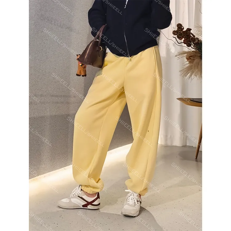 SHIIEELL【必买裤】直筒修身束脚气质百搭加厚休闲裤ZYK01