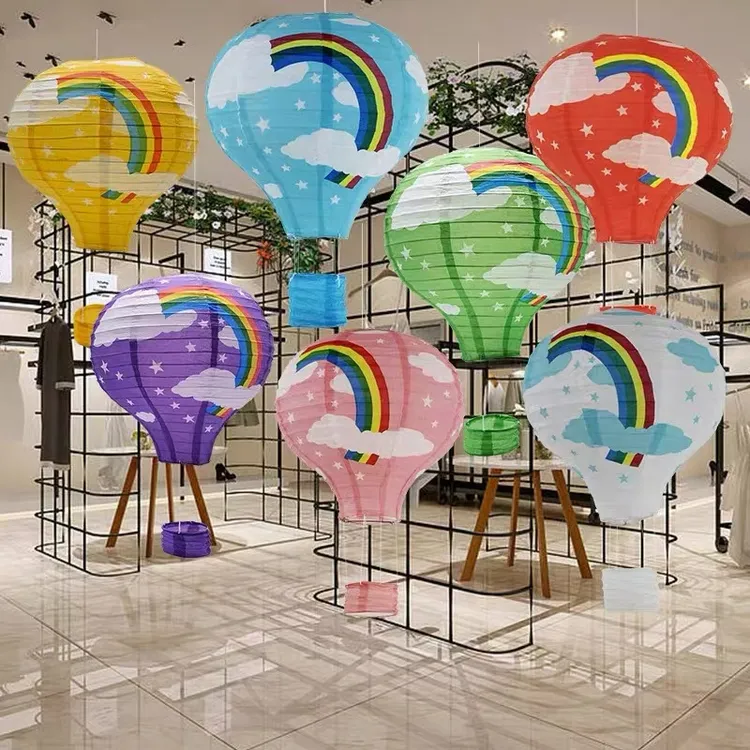 节日装商场学校橱窗装饰热气球圣诞元旦新年走廊网红布置DIY