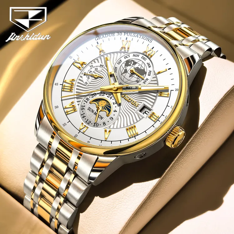 金仕盾经典简约气质百搭镂空多功能高档机械全自动男士手表8909