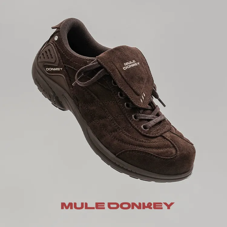 多嘴驴Donkey小翻盖系列【深咖色】低帮百搭平底训练鞋休闲运动鞋