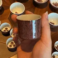 【9.27张总感恩专场】枣皮红撒蓝满工纯手绘老味直口杯带内绘
