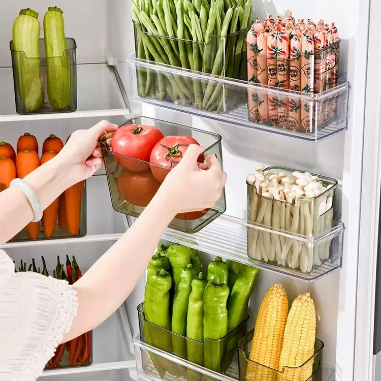 【粉丝福利】冰箱侧门收纳盒厨房整理神器鸡蛋侧面收纳内侧储物盒