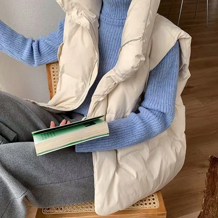 【小巧定制】6601秋冬新款韩版宽松保暖百搭坎肩马甲大码女装