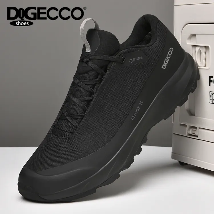 DQGECCO爱步特伦旗舰店男鞋冬季透气网面鞋防水舒适秋季软底网布