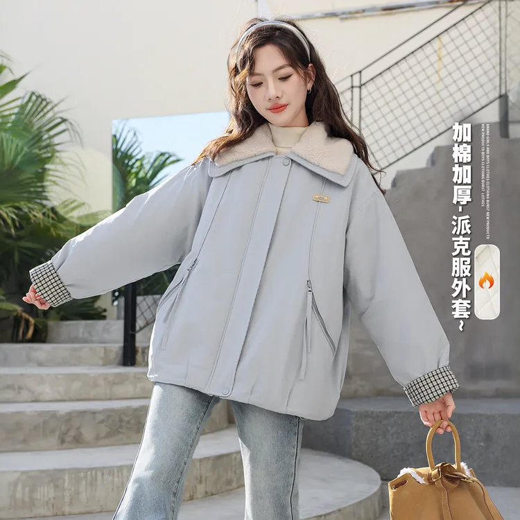 【新年系列】女童外套2026新款夹棉大童棉服上衣洋气韩版女孩上衣