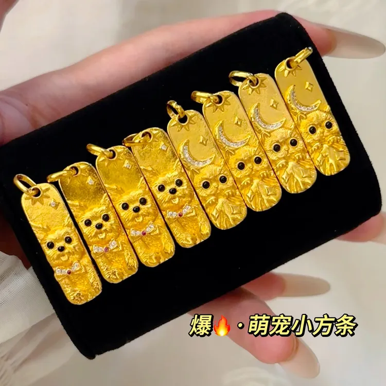 铜合金项链 可爱猫猫狗狗吊坠项链·百搭爆款萌宠毛衣链
