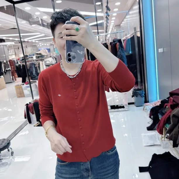 双11厂家福利亲肤毛衫10色百搭开衫外套8323品