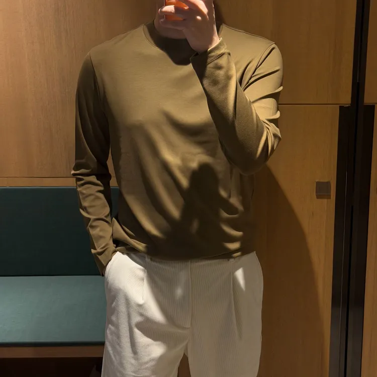 【诺可精选】秋冬320克双面拉架棉净版圆领长袖 爵派尔JL530
