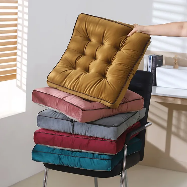 加厚方形新款冬季椅子垫9厘米餐桌椅垫办公麻将茶楼教室屁股坐垫