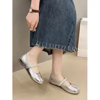 秋休闲款法式女新款百搭软底豆豆鞋单鞋5601