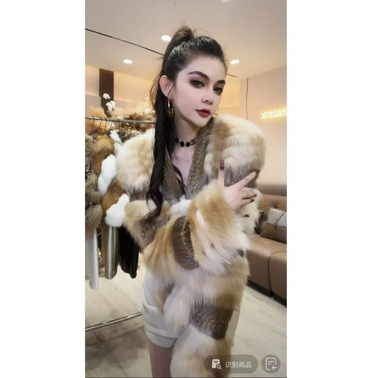 【YING FASHION】莹老板-【迪拜千金】金岛狐水貂皮草 91070361 6549