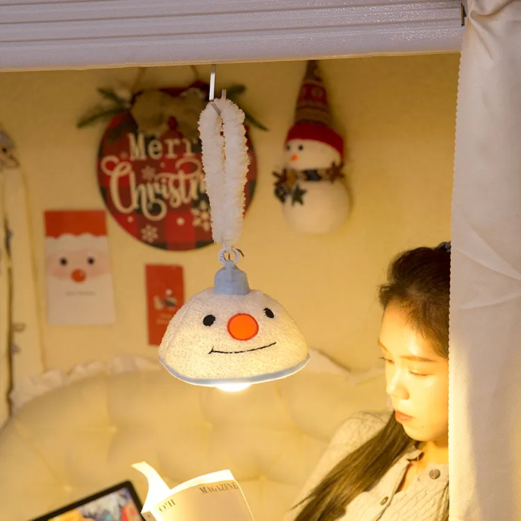 雪人小夜灯可爱装饰灯悬挂式卧室睡眠灯女生礼物氛围感吊灯床头灯