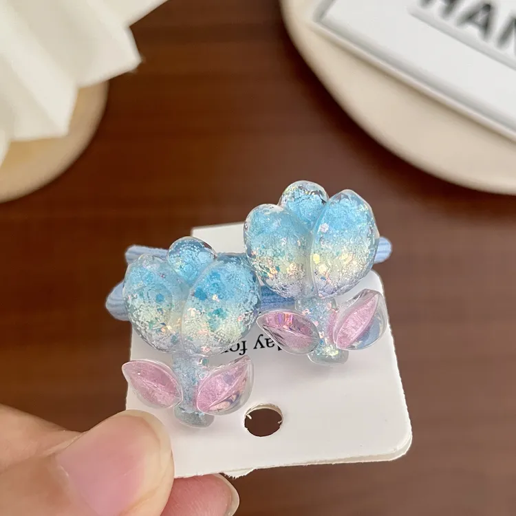 A-003 韩国女孩发圈可爱细闪皮筋亮闪闪不伤发宝宝皮筋学生扎头发