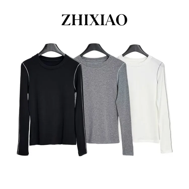 【ZHIXIAO】秋冬新款：极简打底长袖上衣TR1089