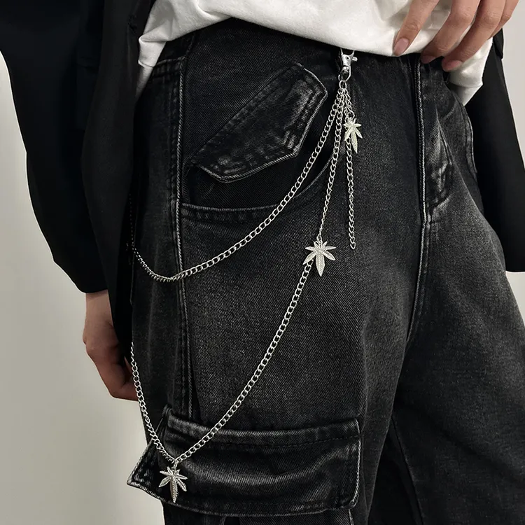 裤链新款腰链皮带装饰链条朋克链子腰带男女挂配饰街头嘻哈裤子链