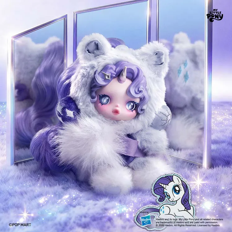 POP MART/泡泡玛特SKULLPANDA小马宝莉系列潮流公仔正版挂件盲盒